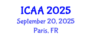 International Conference on Aeronautics and Aeroengineering (ICAA) September 20, 2025 - Paris, France