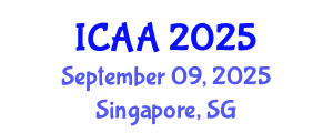 International Conference on Aeronautics and Aeroengineering (ICAA) September 09, 2025 - Singapore, Singapore