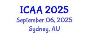 International Conference on Aeronautics and Aeroengineering (ICAA) September 06, 2025 - Sydney, Australia