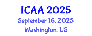International Conference on Aeronautics and Aeroengineering (ICAA) September 16, 2025 - Washington, United States