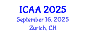 International Conference on Aeronautics and Aeroengineering (ICAA) September 16, 2025 - Zurich, Switzerland