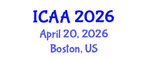 International Conference on Aeronautics and Aeroengineering (ICAA) April 20, 2026 - Boston, United States International Conference on Aeronautics and Aeroengineering (ICAA) April 20, 2026 - Boston, United States