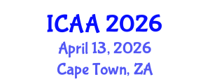 International Conference on Aeronautics and Aeroengineering (ICAA) April 13, 2026 - Cape Town, South Africa