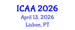 International Conference on Aeronautics and Aeroengineering (ICAA) April 13, 2026 - Lisbon, Portugal International Conference on Aeronautics and Aeroengineering (ICAA) April 13, 2026 - Lisbon, Portugal