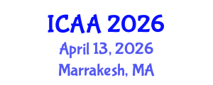 International Conference on Aeronautics and Aeroengineering (ICAA) April 13, 2026 - Marrakesh, Morocco International Conference on Aeronautics and Aeroengineering (ICAA) April 13, 2026 - Marrakesh, Morocco