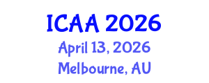 International Conference on Aeronautics and Aeroengineering (ICAA) April 13, 2026 - Melbourne, Australia International Conference on Aeronautics and Aeroengineering (ICAA) April 13, 2026 - Melbourne, Australia