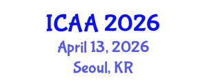 International Conference on Aeronautics and Aeroengineering (ICAA) April 13, 2026 - Seoul, Republic of Korea International Conference on Aeronautics and Aeroengineering (ICAA) April 13, 2026 - Seoul, Republic of Korea