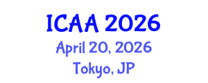 International Conference on Aeronautics and Aeroengineering (ICAA) April 20, 2026 - Tokyo, Japan International Conference on Aeronautics and Aeroengineering (ICAA) April 20, 2026 - Tokyo, Japan