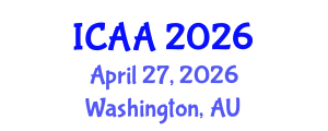 International Conference on Aeronautics and Aeroengineering (ICAA) April 27, 2026 - Washington, Australia International Conference on Aeronautics and Aeroengineering (ICAA) April 27, 2026 - Washington, Australia