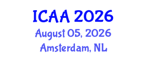 International Conference on Aeronautics and Aeroengineering (ICAA) August 05, 2026 - Amsterdam, Netherlands International Conference on Aeronautics and Aeroengineering (ICAA) August 05, 2026 - Amsterdam, Netherlands