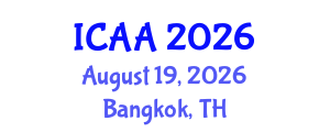 International Conference on Aeronautics and Aeroengineering (ICAA) August 19, 2026 - Bangkok, Thailand