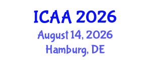International Conference on Aeronautics and Aeroengineering (ICAA) August 14, 2026 - Hamburg, Germany