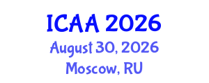 International Conference on Aeronautics and Aeroengineering (ICAA) August 30, 2026 - Moscow, Russia