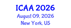 International Conference on Aeronautics and Aeroengineering (ICAA) August 09, 2026 - New York, United States International Conference on Aeronautics and Aeroengineering (ICAA) August 09, 2026 - New York, United States