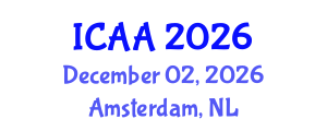 International Conference on Aeronautics and Aeroengineering (ICAA) December 02, 2026 - Amsterdam, Netherlands International Conference on Aeronautics and Aeroengineering (ICAA) December 02, 2026 - Amsterdam, Netherlands