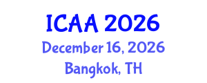 International Conference on Aeronautics and Aeroengineering (ICAA) December 16, 2026 - Bangkok, Thailand