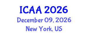International Conference on Aeronautics and Aeroengineering (ICAA) December 09, 2026 - New York, United States International Conference on Aeronautics and Aeroengineering (ICAA) December 09, 2026 - New York, United States