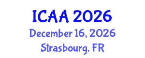 International Conference on Aeronautics and Aeroengineering (ICAA) December 16, 2026 - Strasbourg, France