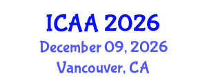 International Conference on Aeronautics and Aeroengineering (ICAA) December 09, 2026 - Vancouver, Canada International Conference on Aeronautics and Aeroengineering (ICAA) December 09, 2026 - Vancouver, Canada