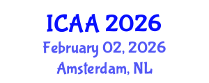 International Conference on Aeronautics and Aeroengineering (ICAA) February 02, 2026 - Amsterdam, Netherlands International Conference on Aeronautics and Aeroengineering (ICAA) February 02, 2026 - Amsterdam, Netherlands