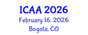 International Conference on Aeronautics and Aeroengineering (ICAA) February 16, 2026 - Bogota, Colombia