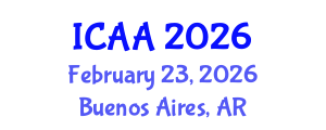 International Conference on Aeronautics and Aeroengineering (ICAA) February 23, 2026 - Buenos Aires, Argentina