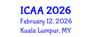 International Conference on Aeronautics and Aeroengineering (ICAA) February 12, 2026 - Kuala Lumpur, Malaysia International Conference on Aeronautics and Aeroengineering (ICAA) February 12, 2026 - Kuala Lumpur, Malaysia