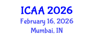 International Conference on Aeronautics and Aeroengineering (ICAA) February 16, 2026 - Mumbai, India International Conference on Aeronautics and Aeroengineering (ICAA) February 16, 2026 - Mumbai, India