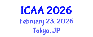 International Conference on Aeronautics and Aeroengineering (ICAA) February 23, 2026 - Tokyo, Japan