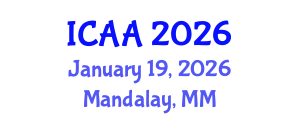 International Conference on Aeronautics and Aeroengineering (ICAA) January 19, 2026 - Mandalay, Myanmar