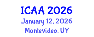 International Conference on Aeronautics and Aeroengineering (ICAA) January 12, 2026 - Montevideo, Uruguay International Conference on Aeronautics and Aeroengineering (ICAA) January 12, 2026 - Montevideo, Uruguay