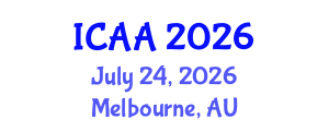 International Conference on Aeronautics and Aeroengineering (ICAA) July 24, 2026 - Melbourne, Australia International Conference on Aeronautics and Aeroengineering (ICAA) July 24, 2026 - Melbourne, Australia
