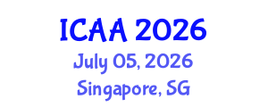 International Conference on Aeronautics and Aeroengineering (ICAA) July 05, 2026 - Singapore, Singapore