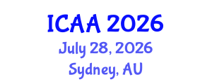 International Conference on Aeronautics and Aeroengineering (ICAA) July 28, 2026 - Sydney, Australia