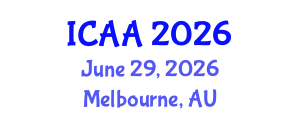 International Conference on Aeronautics and Aeroengineering (ICAA) June 29, 2026 - Melbourne, Australia