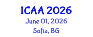 International Conference on Aeronautics and Aeroengineering (ICAA) June 01, 2026 - Sofia, Bulgaria International Conference on Aeronautics and Aeroengineering (ICAA) June 01, 2026 - Sofia, Bulgaria