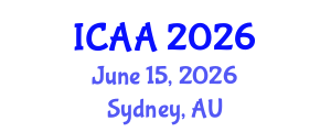International Conference on Aeronautics and Aeroengineering (ICAA) June 15, 2026 - Sydney, Australia