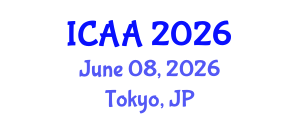 International Conference on Aeronautics and Aeroengineering (ICAA) June 08, 2026 - Tokyo, Japan International Conference on Aeronautics and Aeroengineering (ICAA) June 08, 2026 - Tokyo, Japan