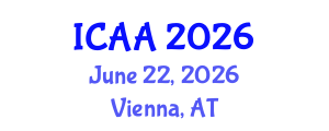 International Conference on Aeronautics and Aeroengineering (ICAA) June 22, 2026 - Vienna, Austria International Conference on Aeronautics and Aeroengineering (ICAA) June 22, 2026 - Vienna, Austria