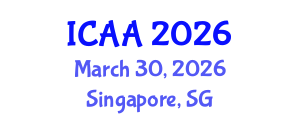 International Conference on Aeronautics and Aeroengineering (ICAA) March 30, 2026 - Singapore, Singapore International Conference on Aeronautics and Aeroengineering (ICAA) March 30, 2026 - Singapore, Singapore