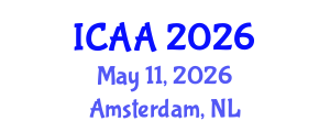 International Conference on Aeronautics and Aeroengineering (ICAA) May 11, 2026 - Amsterdam, Netherlands International Conference on Aeronautics and Aeroengineering (ICAA) May 11, 2026 - Amsterdam, Netherlands