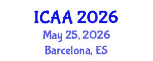 International Conference on Aeronautics and Aeroengineering (ICAA) May 25, 2026 - Barcelona, Spain International Conference on Aeronautics and Aeroengineering (ICAA) May 25, 2026 - Barcelona, Spain