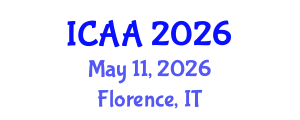International Conference on Aeronautics and Aeroengineering (ICAA) May 11, 2026 - Florence, Italy