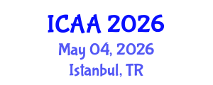 International Conference on Aeronautics and Aeroengineering (ICAA) May 04, 2026 - Istanbul, Turkey International Conference on Aeronautics and Aeroengineering (ICAA) May 04, 2026 - Istanbul, Turkey
