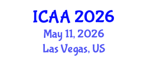 International Conference on Aeronautics and Aeroengineering (ICAA) May 11, 2026 - Las Vegas, United States International Conference on Aeronautics and Aeroengineering (ICAA) May 11, 2026 - Las Vegas, United States