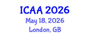 International Conference on Aeronautics and Aeroengineering (ICAA) May 18, 2026 - London, United Kingdom International Conference on Aeronautics and Aeroengineering (ICAA) May 18, 2026 - London, United Kingdom