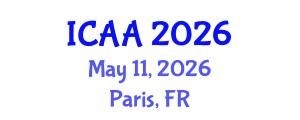 International Conference on Aeronautics and Aeroengineering (ICAA) May 11, 2026 - Paris, France