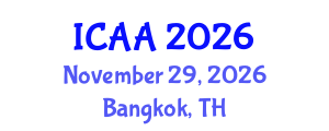 International Conference on Aeronautics and Aeroengineering (ICAA) November 29, 2026 - Bangkok, Thailand