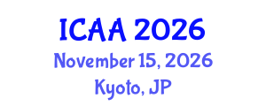International Conference on Aeronautics and Aeroengineering (ICAA) November 15, 2026 - Kyoto, Japan International Conference on Aeronautics and Aeroengineering (ICAA) November 15, 2026 - Kyoto, Japan