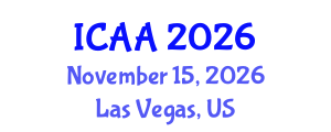 International Conference on Aeronautics and Aeroengineering (ICAA) November 15, 2026 - Las Vegas, United States